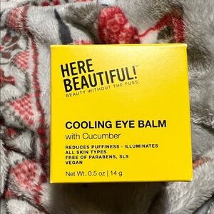 NWT Here Beautiful! Cooling Eye Balm with Cucumber-0.5 oz